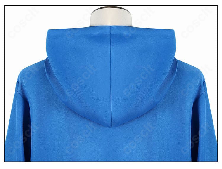 フード周りの細部。縁の仕立てや立体感、ドローコードの見え方まで分かるアップ画像