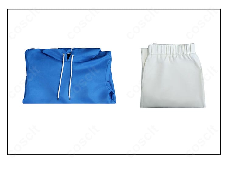 セット内容一覧。朝倉シンのパーカーとズボン2点が並んだ内容確認用画像