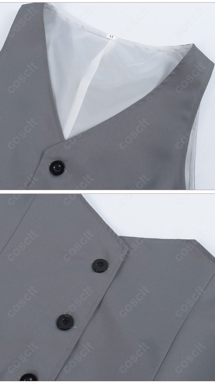 ベストのカッティングとボタン意匠｜シエル・ファントムハイヴ 女王の番犬