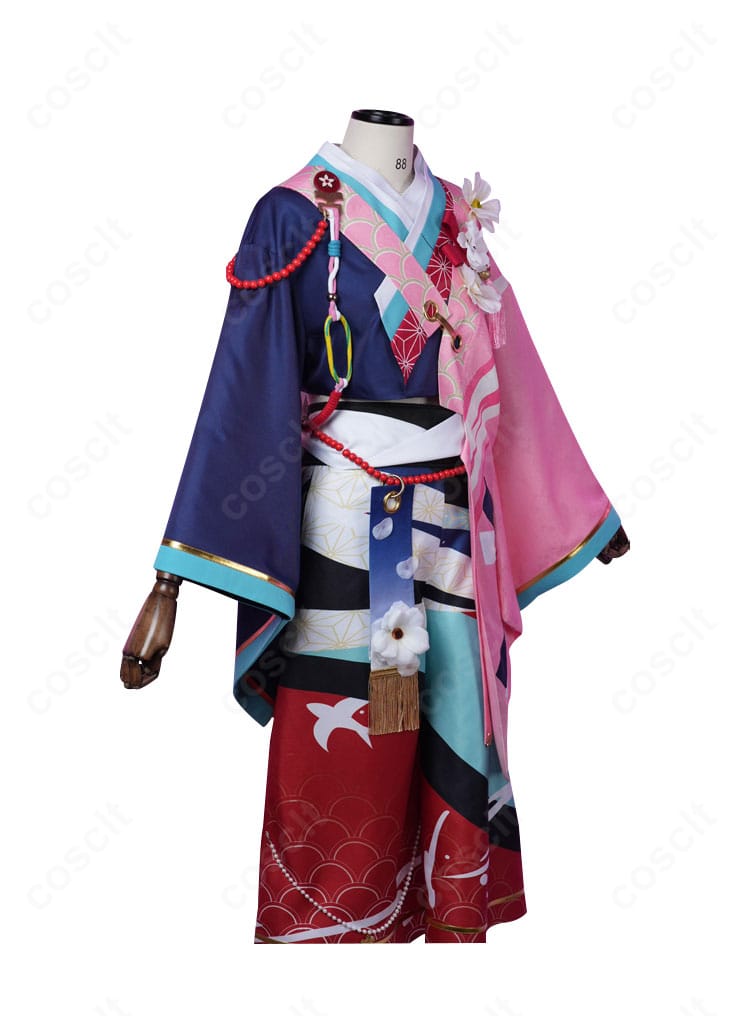 ドラゴンズヘッド衣装コスプレの右側面。袖口の装飾とサイドラインの落ち感を確認できる画像