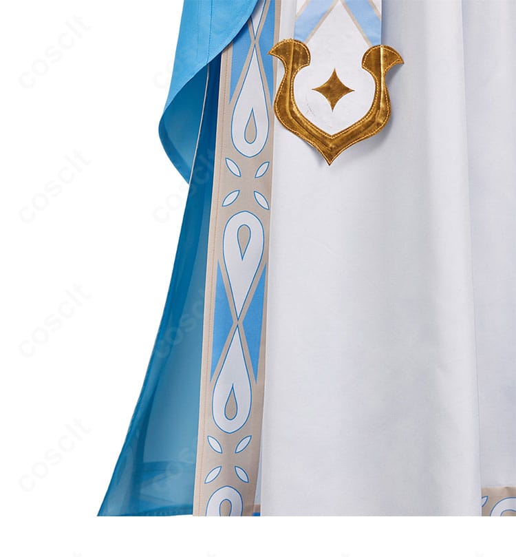 原神 蛍 花神誕祭verスカート装飾の接写。刺繍や花柄、透け感レイヤーの質感が分かる。