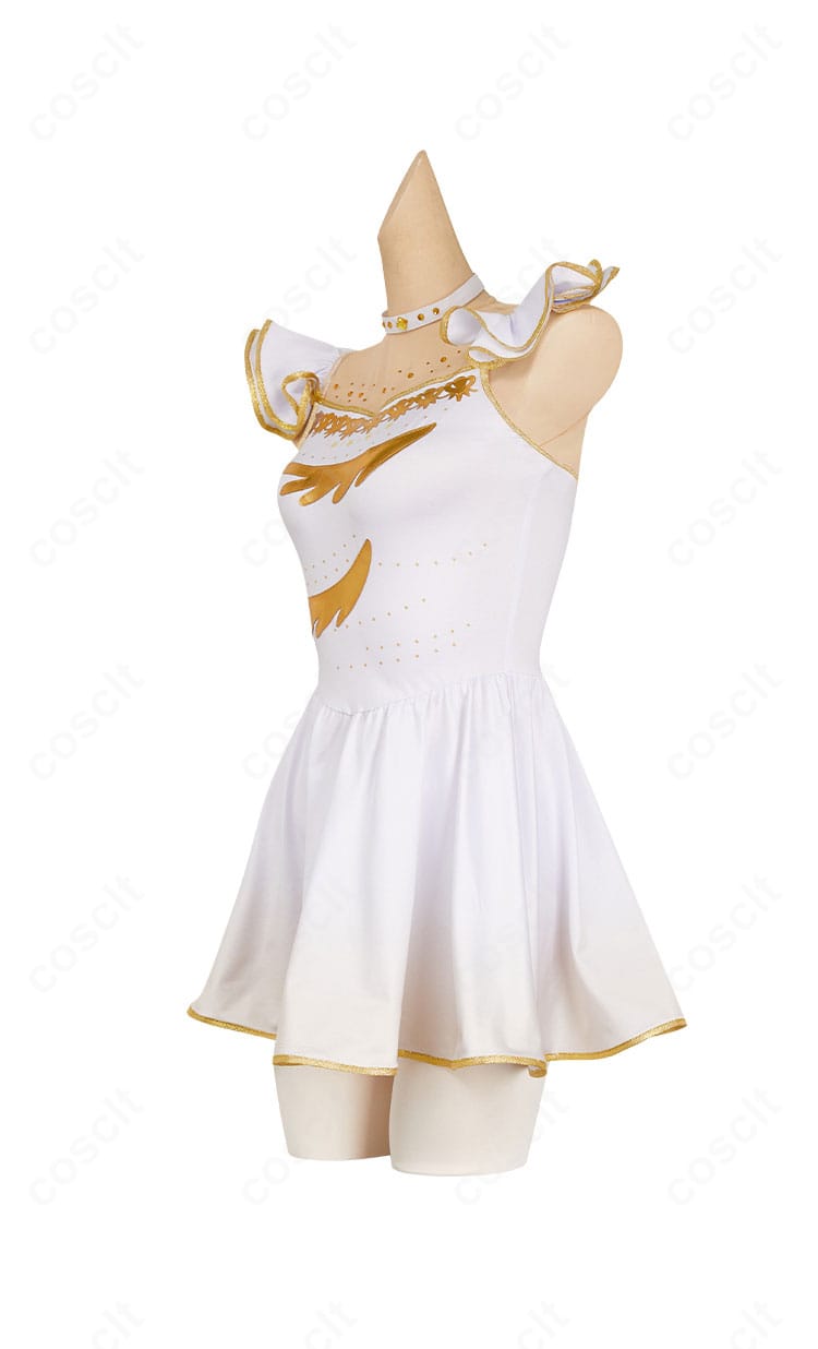 メダリスト 結束いのり コスプレ衣装の左側面。スカートの流れとバランスをチェック