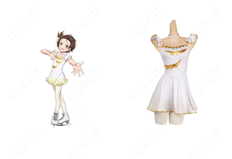 メダリスト 結束いのりの正面全身とキャラクター比較。高再現シルエットのコスプレ衣装