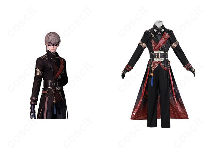 恋と深空 セイヤの夜明けセットとキャラクター画像のコラボ。全体シルエットと配色、装飾構成がわかる正面全景。