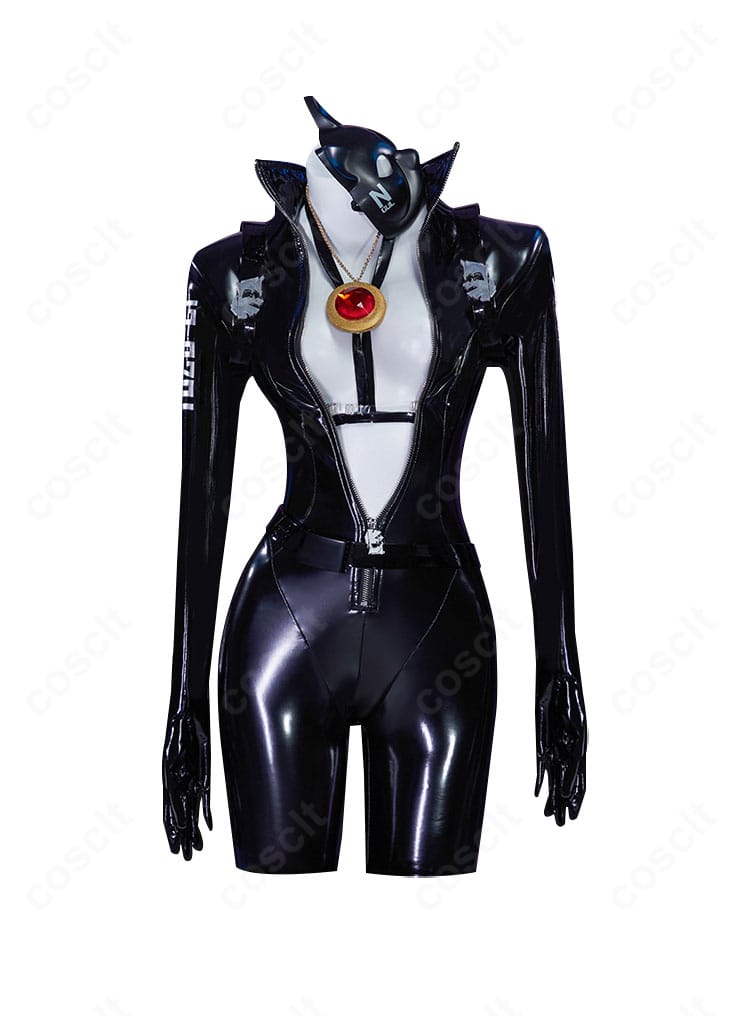 商品正面図。勝利の女神:NIKKE クエンシーのエスケープクイーン衣装一式を真正面から撮影。