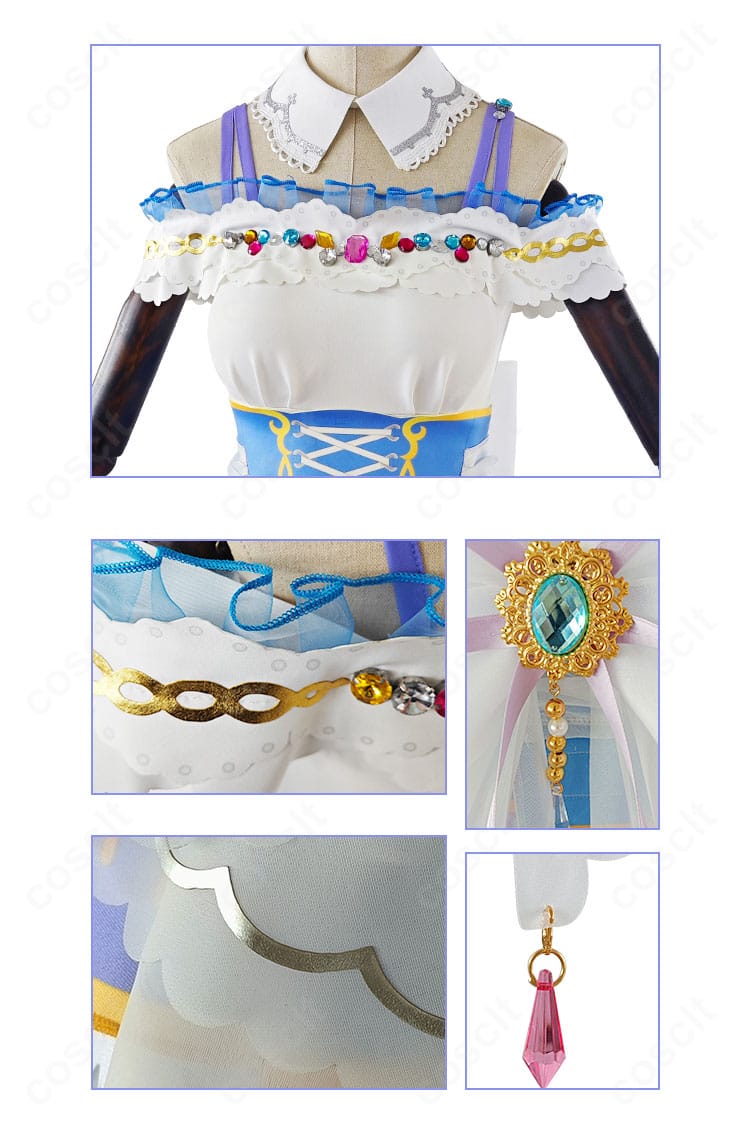 襟元と背装飾、裾の縁取りのアップ。高品質素材と丁寧な縫製が分かるディテールショット。