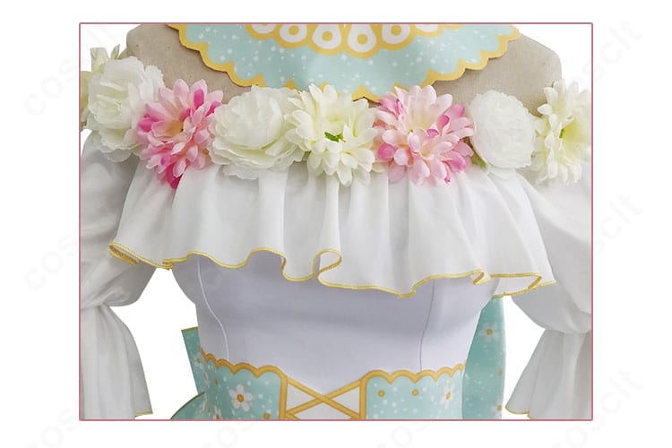 小泉花陽「心に春咲き」衣装 花モチーフ装飾とトリムの縫製ディテール