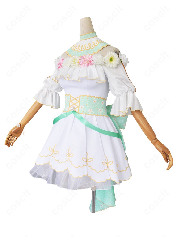 小泉花陽「心に春咲き」衣装 サイドビュー（腰飾りとスカートのシルエット）