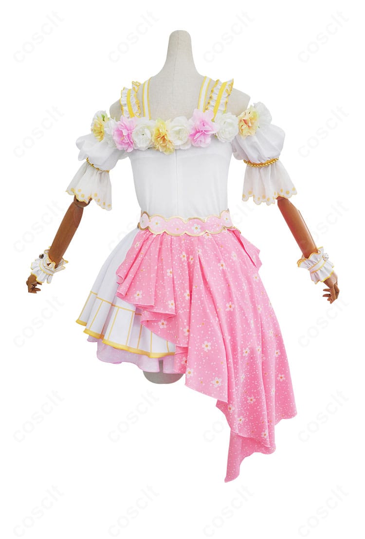 ラブライブ！スクフェス 矢澤にこ フラワーフェスティバル衣装の背面全体。美しいシルエットと後中心の着脱構造を確認。