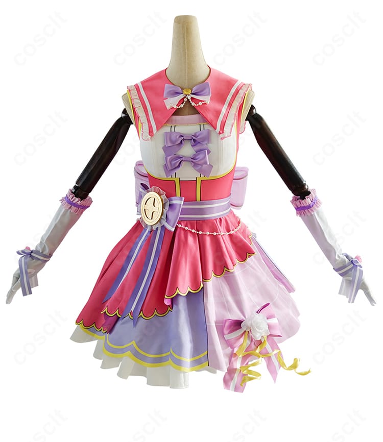 西木野真姫「新年の誓い」衣装の刺繍・装飾ディテールの接写。装飾配置と質感、縫製の仕上がりが分かるイメージ。