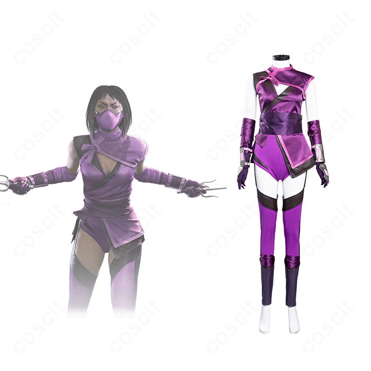 モータルコンバット11 ミレーナ衣装の正面とキャラクター比較。MK11版を高再現した配色とシルエットが分かる画像