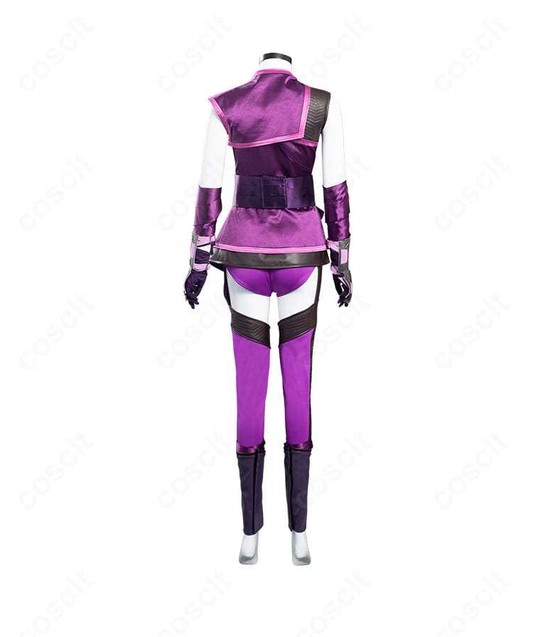 モータルコンバット11 ミレーナ衣装の背面。ファスナー位置とショールの落ち感、補強ステッチの様子