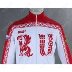 ユーリ!!! on ICE ヴィクトル代表ジャージ｜軽量通気で快適、精密ロゴ再現の2点セット - 4枚目の画像（サムネイル）