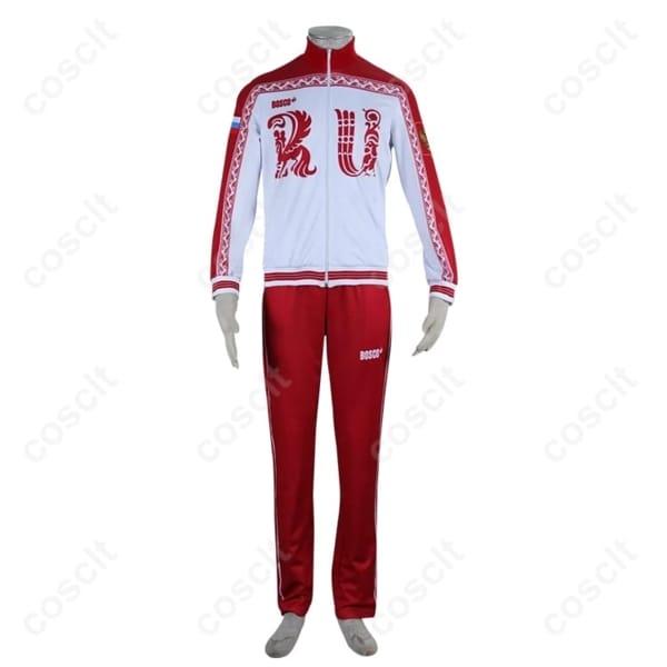 ユーリ!!! on ICE ヴィクトル代表ジャージ｜軽量通気で快適、精密ロゴ再現の2点セット