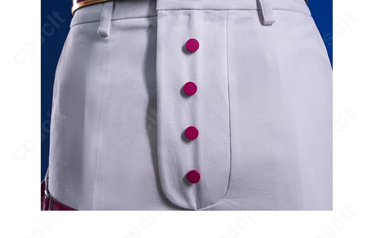 納棺師コスプレ衣装 左袖の結び目と右袖の紐ディテール。非対称のデザインアクセントを強調。