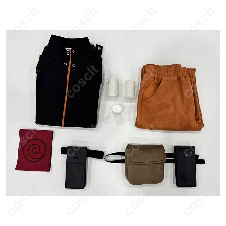 NARUTO -ナルト- 疾風伝 うずまきナルト忍者装束 高再現で動きやすくイベント・撮影に最適 - 6枚目の画像