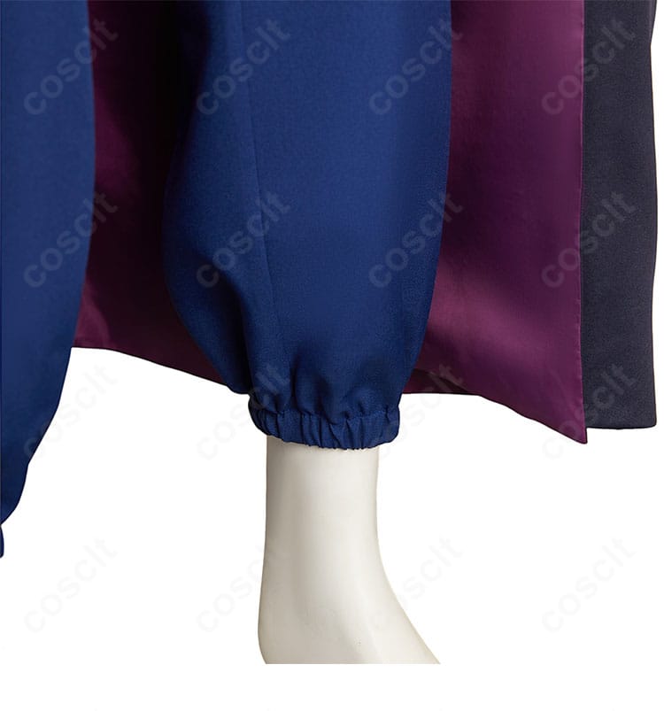 森蘭丸コスプレ衣装のズボン装飾ディテール。縫製ラインと装飾の配置が分かる接写画像