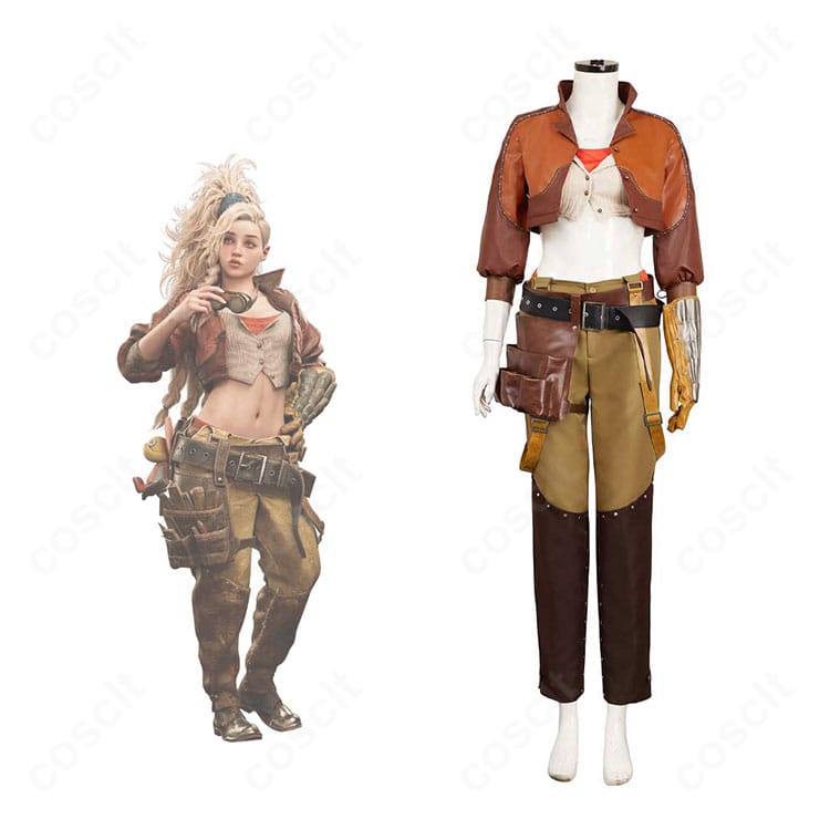 モンスターハンターワイルズ ジェマのコスプレ衣装一式。高い再現度とリアルなディテールを確認できる全身カット。