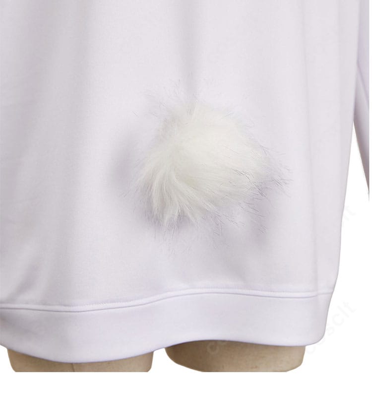 ターボババア 招き猫パーカー背面装飾のクローズアップ。モチーフの再現度と質感が伝わる一枚。