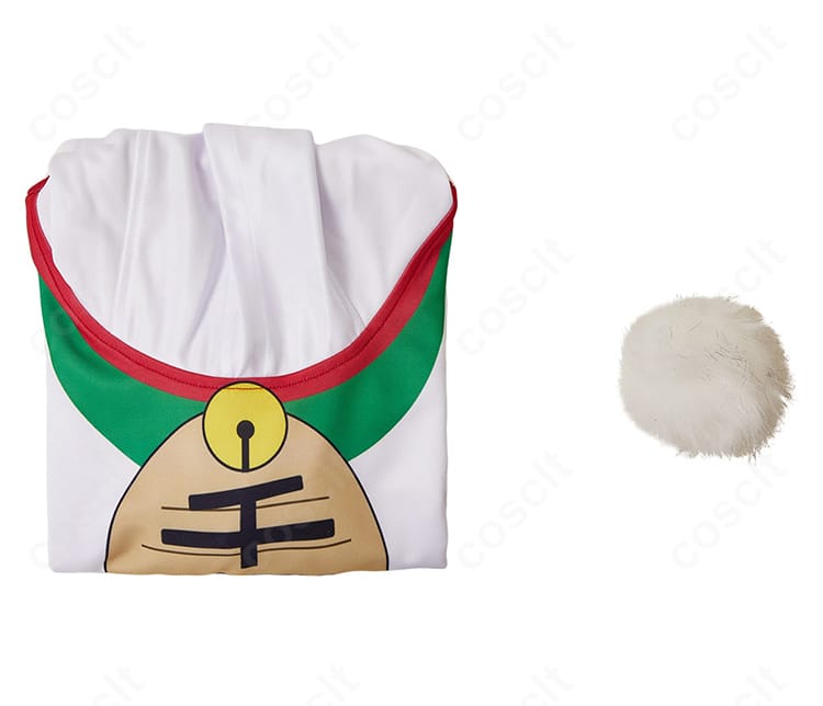 ターボババア 招き猫コスプレ パーカーのセット内容。パーカー本体が一式として分かりやすく配置されている画像。