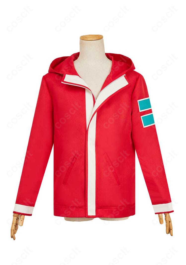 ダンダダン 綾瀬桃のコスプレ用フード付きコート正面。シルエットと前合わせを高再現