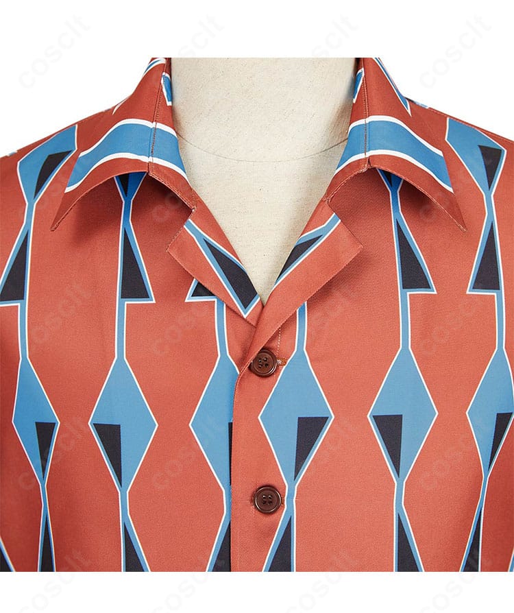 南雲 シャツ衣装の襟元ディテール。襟飾りとステッチを拡大し、作中イメージの再現度を示す画像