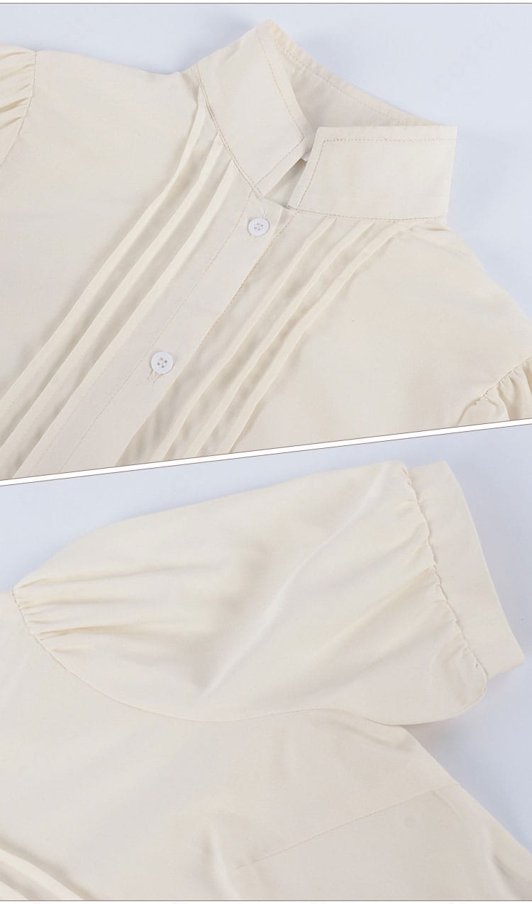 シャツの刺繍クローズアップ：マリアンヌ・オーンスタイン衣装の胸元刺繍と縫製の精密さが分かる画像