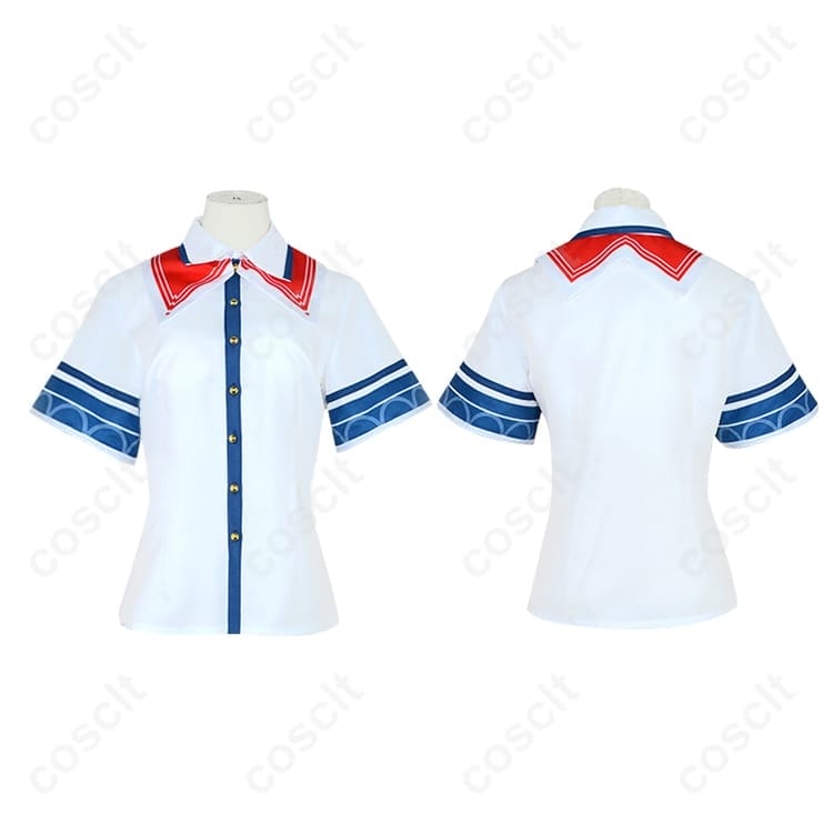 赤井はあと 通常衣装 コスプレ｜高再現度で動きやすい学園制服風フルセット - 4枚目の画像