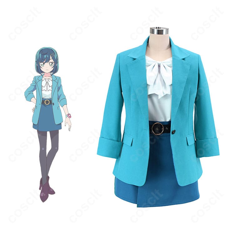 芙羽ここねの春の私服コスプレ衣装一式。上品なコートとスカートのセットでイベントや撮影に最適。