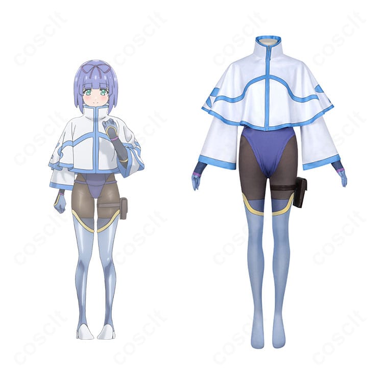 キャラクター合成の正面画像。和泉緋那の雰囲気を再現したキャットスーツ一式のフロントビュー。