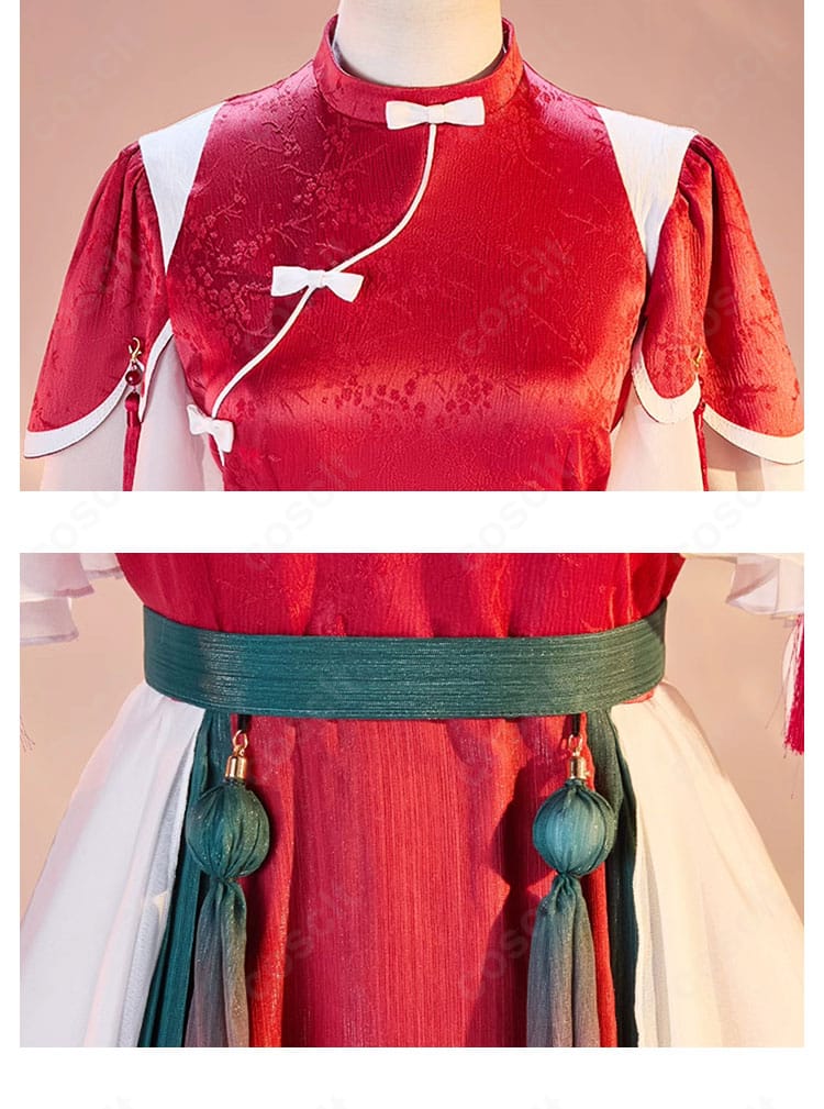 唐可可『星屑クルージング～上海ver～』斜襟と腰飾りのクローズアップ。スタイリッシュなアクセント。