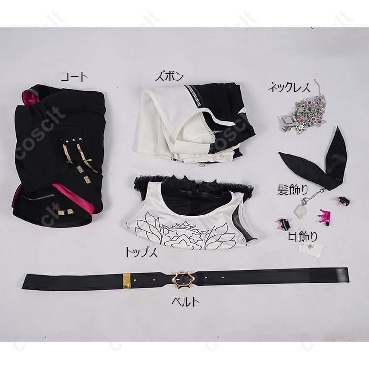 響咲リオナ コスプレ衣装／クールに映える高再現セット、快適素材で長時間も安心 - 6枚目の画像