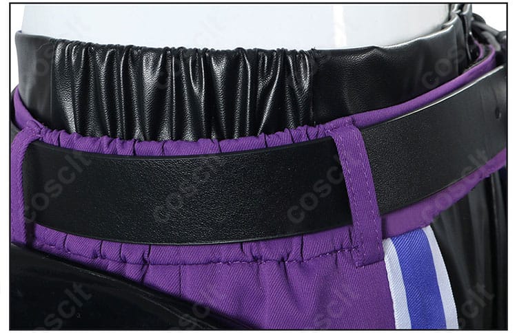 ホロライブ 綺々羅々ヴィヴィのレザーベルト風装飾の拡大。洗練された雰囲気を表現