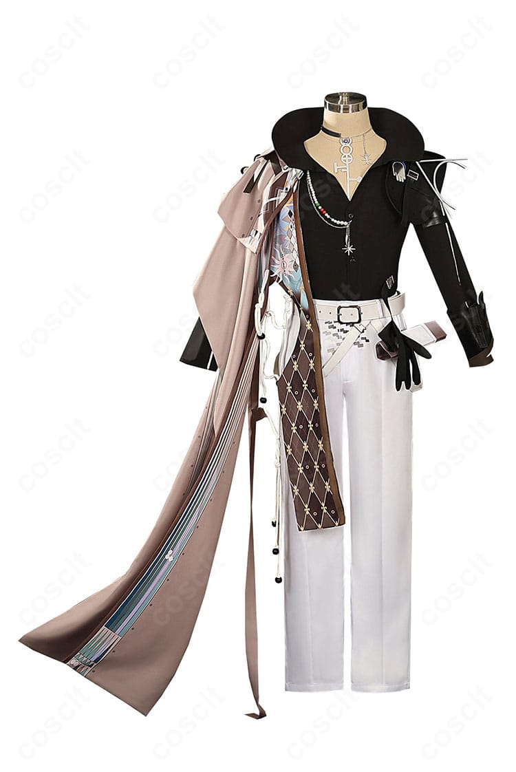 アークナイツ ソーンズ 引星コスプレ衣装の正面全体。ハリ感ある生地とシャープなラインが際立つ高品質仕立て。