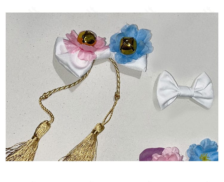 天宮こころコスプレの髪飾り・首飾りクローズアップ。モチーフ形状と配置バランスがわかる装飾詳細。