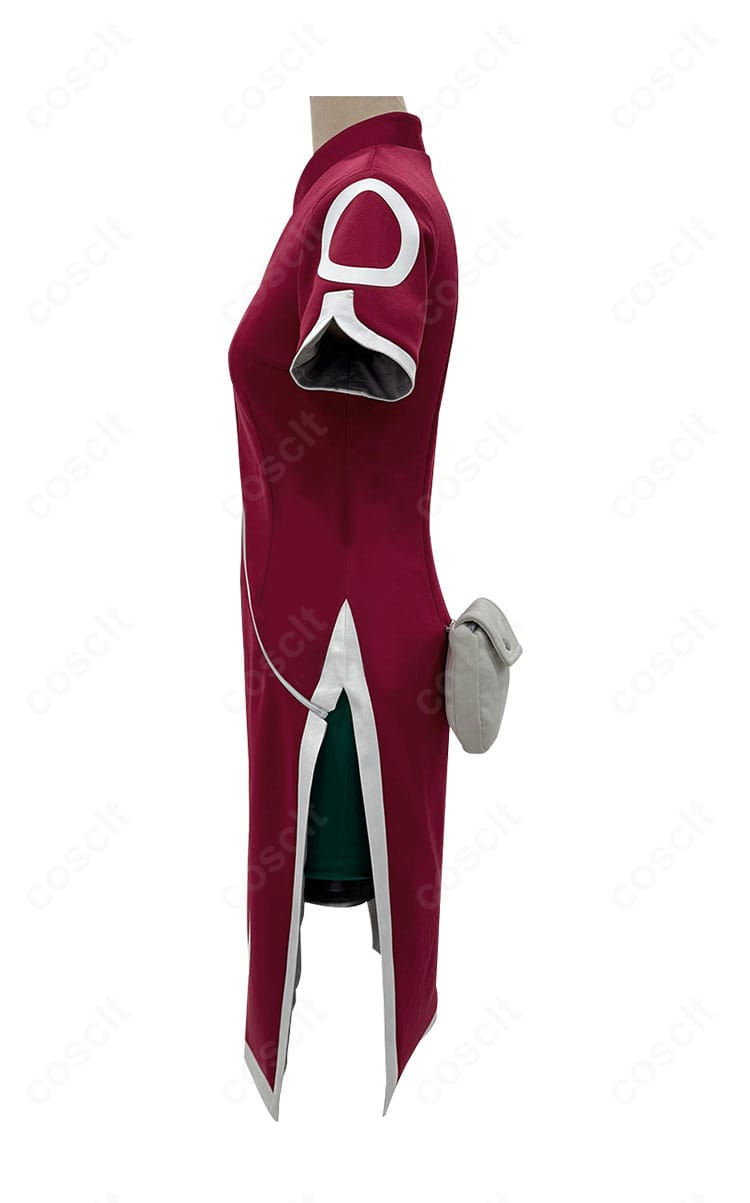 春野サクラコスの装飾ディテール。花柄や刺繍モチーフの再現度と質感が分かるクローズアップ。