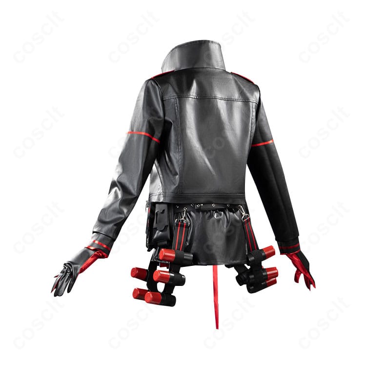 ラピ衣装の背面構成とコートのシルエット・装飾ディテール