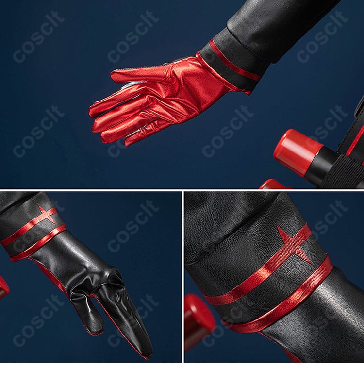 袖口と手袋の装飾パーツの質感・色味のディテール