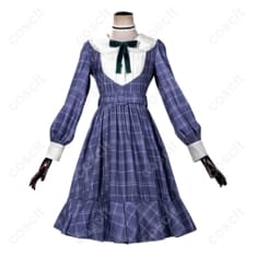 BanG Dream! 若葉睦 チェック柄ワンピース 高再現コスプレ｜着脱ラクで撮影映え・S～XXL対応 - 1枚目の画像（サムネイル）