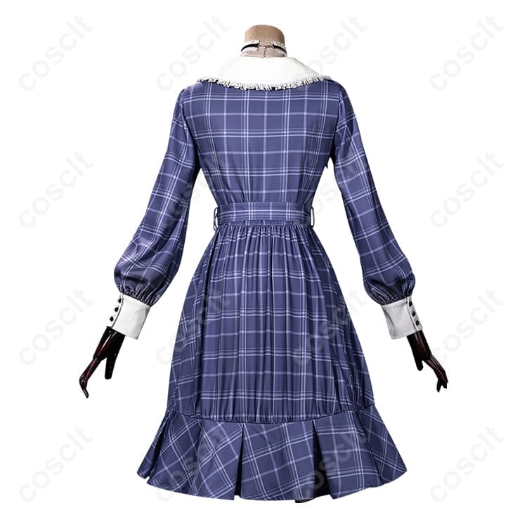 BanG Dream! 若葉睦 チェック柄ワンピース 高再現コスプレ｜着脱ラクで撮影映え・S～XXL対応 - 3枚目の画像