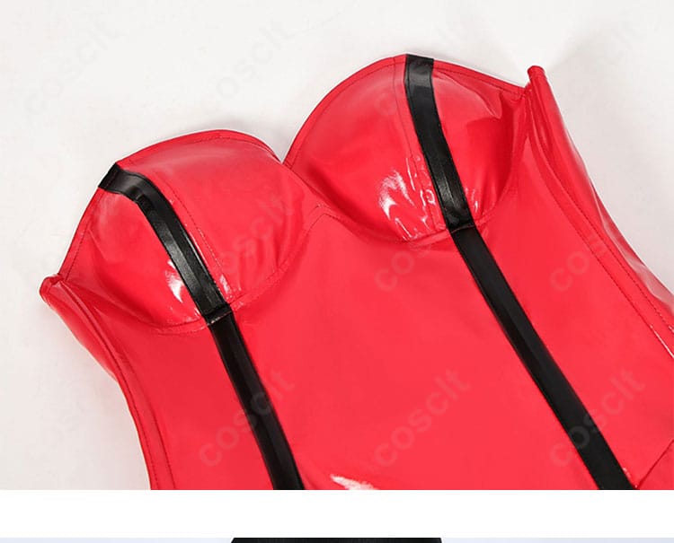 ほしな歌唄コスの上半身コルセット部。縦ライン強調でスリム見えする構造。