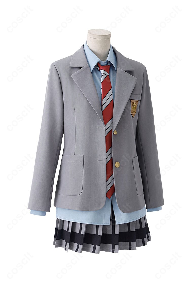 四月は君の嘘 宮園かをり 制服コスプレの正面全身ショット（高品質仕立て）