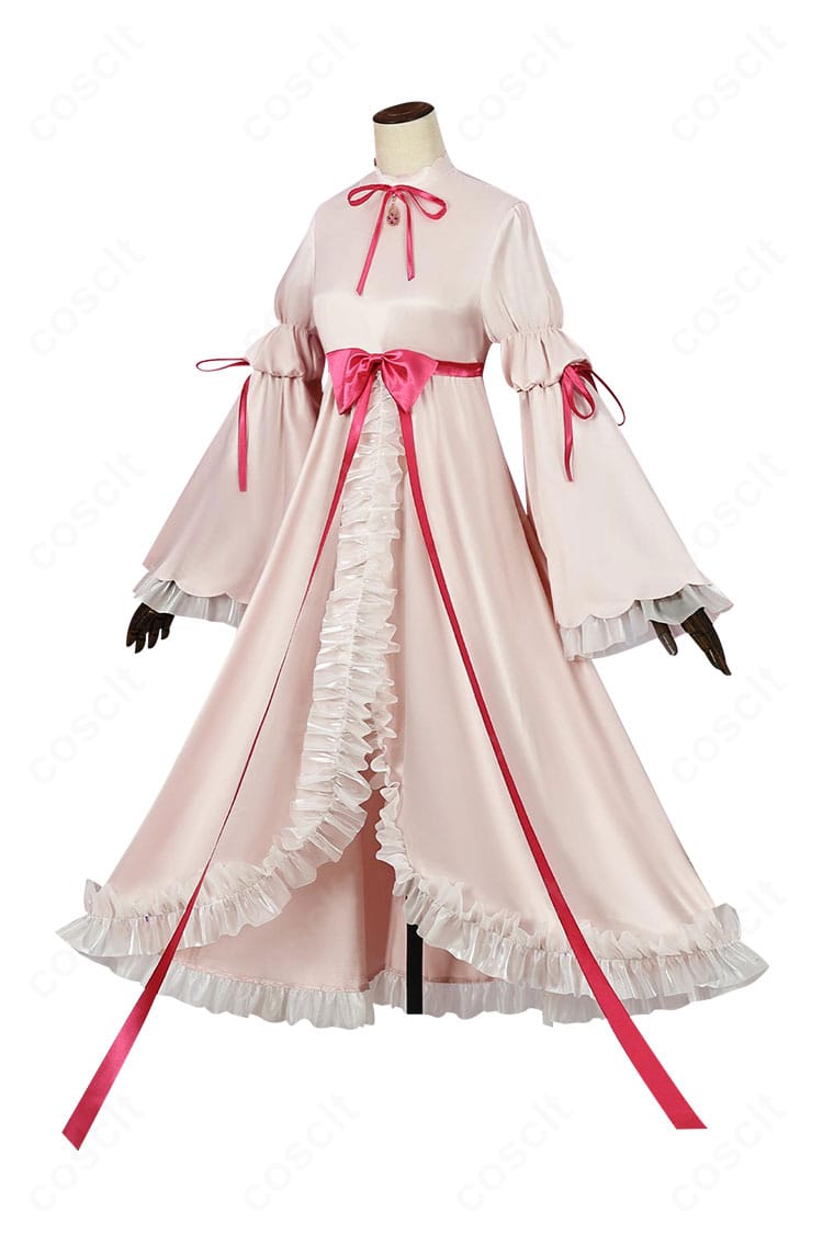 商品側面。アミュレットエンジェル衣装のシルエットと側面ディテールが分かる画像