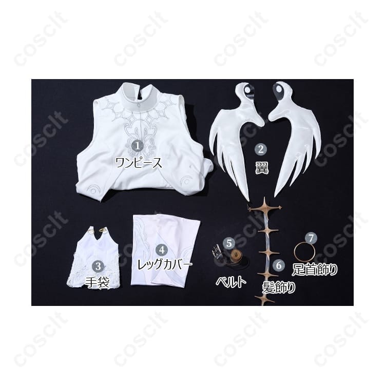 プロセカ 宵崎奏 ブランシュエルドレス衣装 高再現・軽やか設計で撮影映え - 7枚目の画像