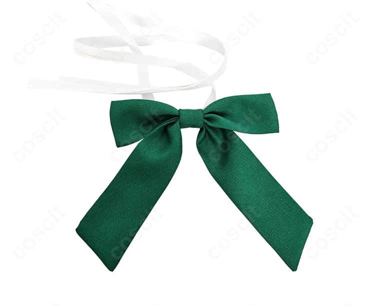 結び目とボリューム感が分かる日奈森あむ 制服コスプレのリボン詳細