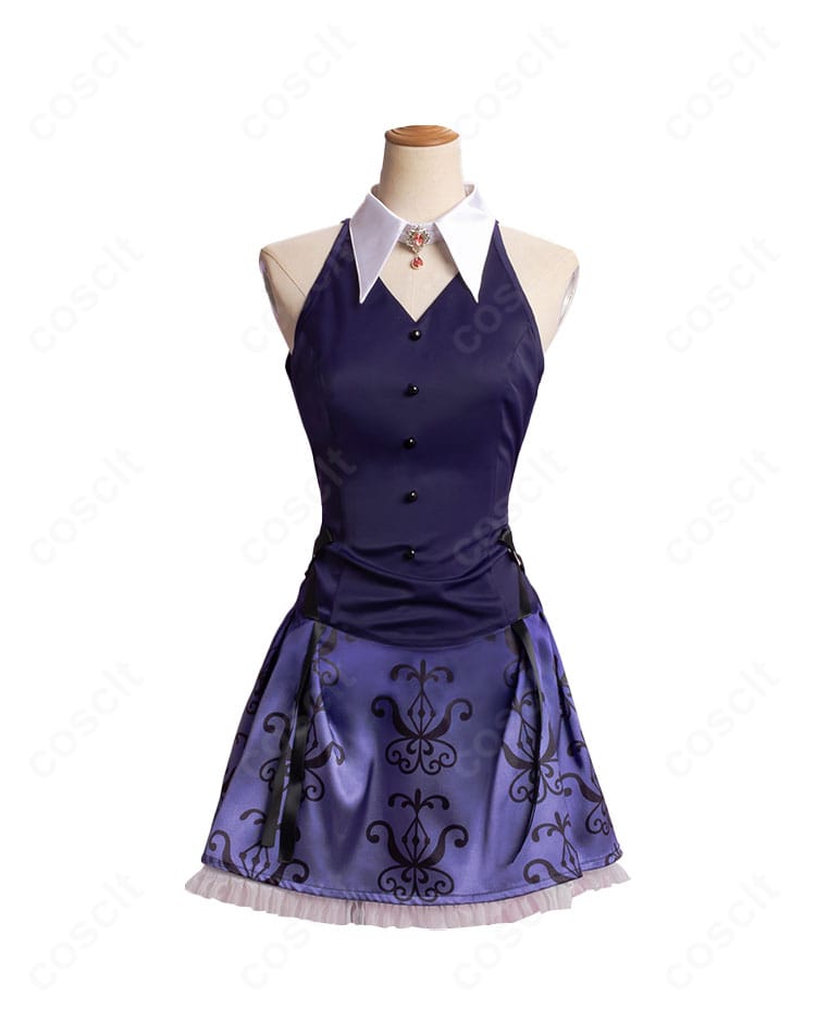 コードギアス C.C. オーケストラ版コスプレ衣装の正面全身。ワンピースのラインと仕立ての丁寧さが確認できる。