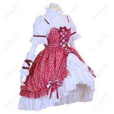 しゅごキャラ！日奈森あむ コスプレ衣装 チェック柄ケーキドレス 高発色で再現度高く着脱も簡単 - 2枚目の画像（サムネイル）