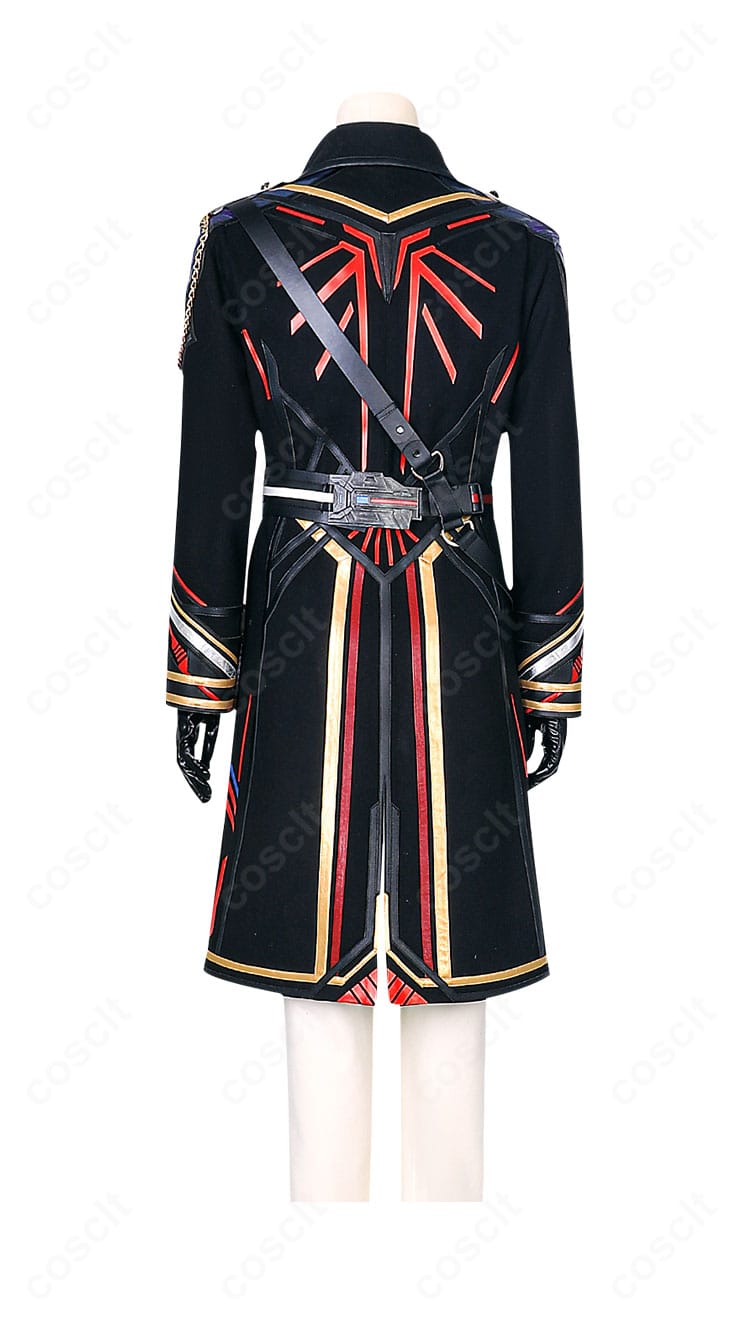 恋と深空 プレイヤー『雲頂の秘密』コスプレ衣装の背面。切り替え線とステッチ、裾の落ち感まで丁寧に再現。