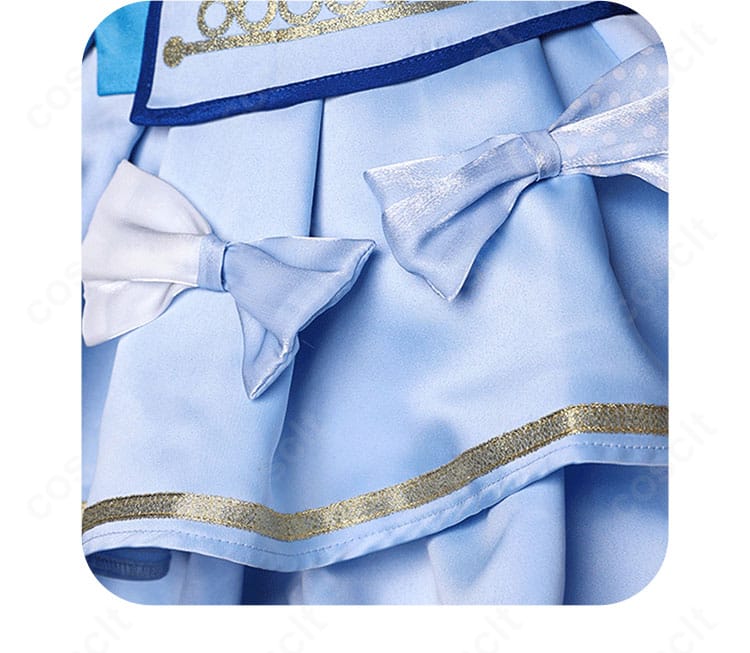 86 レーナ 魔法少女レジーナ☆レーナ衣装 スカート裾の装飾。縁取りとステッチが分かるクローズアップ