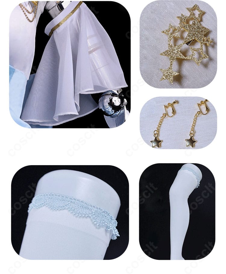 86 レーナ 魔法少女レジーナ☆レーナ衣装 袖・ヘアアクセ・イヤリング・レッグウォーマーの各パーツ詳細